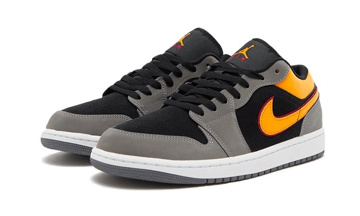 Air Jordan 1 Low Black Vivid Orange - FN7308 - 008 - sneakers