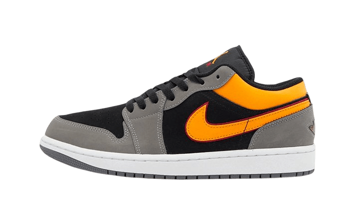 Air Jordan 1 Low Black Vivid Orange - FN7308 - 008 - Men's and Women's Sneakers > Sneakers > Jordan 1 > Low - Top Sneakers