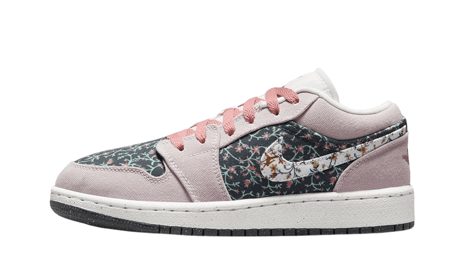 Air Jordan 1 Low Floral Canvas - FJ3445 - 001 - Men's and Women's Sneakers > Sneakers > Jordan 1 > Low - Top Sneakers