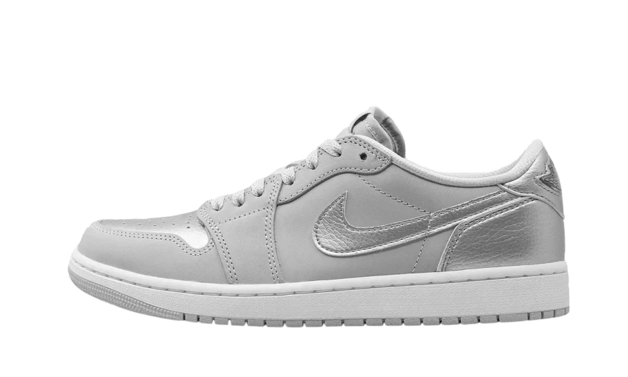 Air Jordan 1 Low OG Metallic Silver - CZ0790 - 002 - Men's and Women's Sneakers > Sneakers > Jordan 1 > Low - Top Sneakers