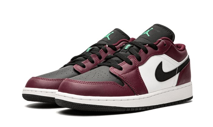 Air Jordan 1 Low SE Dark Beetroot Black Roma Green - DM0589 - 635 - sneakers