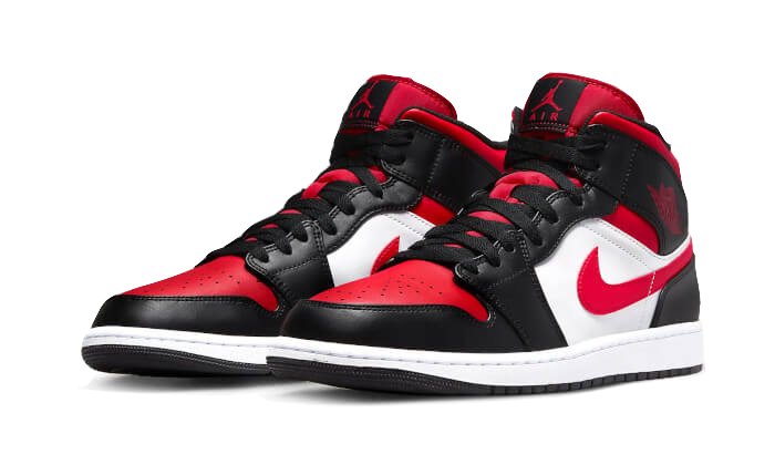 Air Jordan 1 Mid Alternate Bred Toe - 554724 - 079 - sneakers