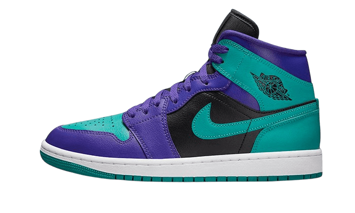 Air Jordan 1 Mid Black Grape - BQ6472 - 502 - Men's and Women's Sneakers > Sneakers > Jordan 1 > Mid - Top Sneakers