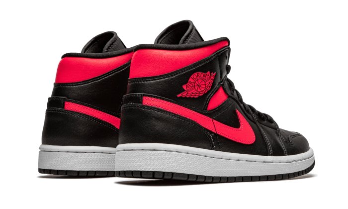 Air Jordan 1 Mid Black Siren Red - BQ6472 - 004 - sneakers