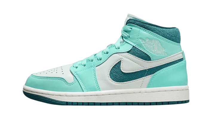 Air Jordan 1 Mid Bleached Turquoise - DZ3745 - 300 - Men's and Women's Sneakers > Sneakers > Jordan 1 > Mid - Top Sneakers