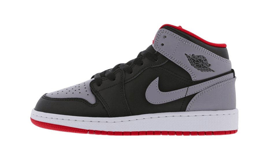 Air Jordan 1 Mid Cement Grey Red - DQ8426 - 006 - Men's and Women's Sneakers > Sneakers > Jordan 1 > Mid - Top Sneakers