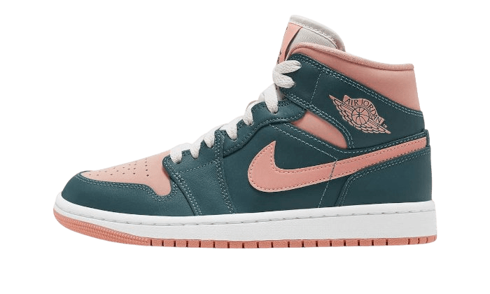Air Jordan 1 Mid Dark Teal Green - BQ6472 - 308 - Men's and Women's Sneakers > Sneakers > Jordan 1 > Mid - Top Sneakers