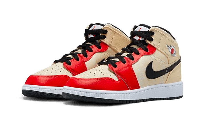 Air Jordan 1 Mid Dunk Contest - DV7012 - 100 - sneakers