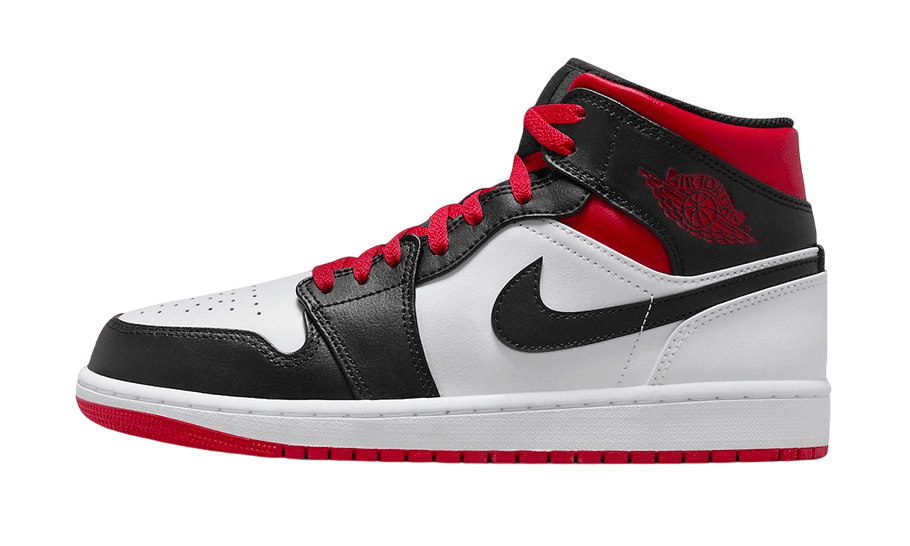Air Jordan 1 Mid Gym Red Black Toe - DQ8426 - 106 - Men's and Women's Sneakers > Sneakers > Jordan 1 > Mid - Top Sneakers