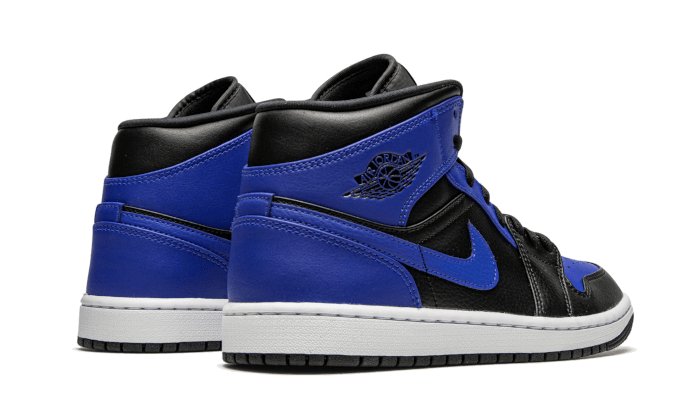 Air Jordan 1 Mid Hyper Royal Tumbled Leather - 554724 - 077 - sneakers