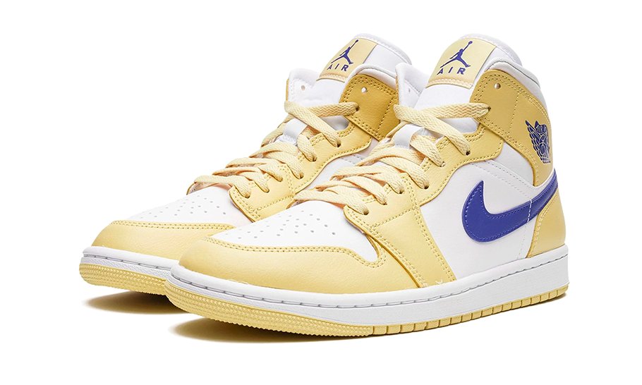 Air Jordan 1 Mid Lemon Wash Lapis - BQ6472 - 701 - sneakers