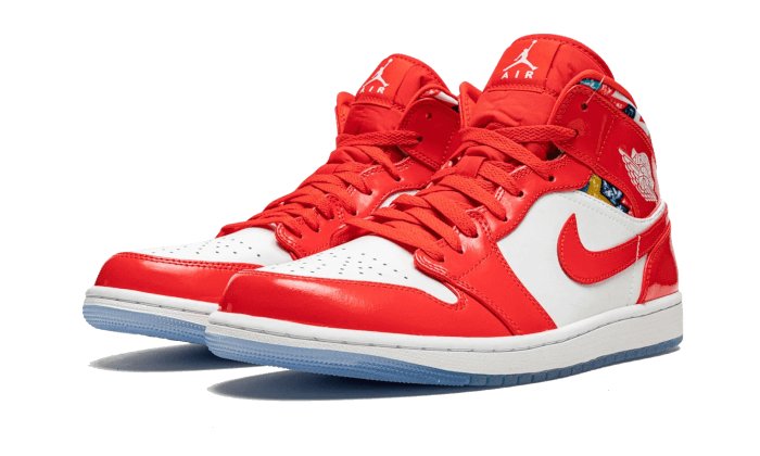 Air Jordan 1 Mid SE Barcelona Sweater - DC7294 - 600 - sneakers