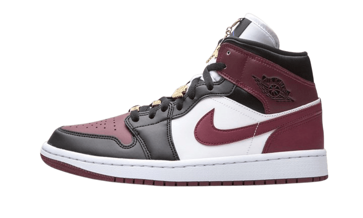 Air Jordan 1 Mid SE Black Dark Beetroot - CZ4385 - 016 - Men's and Women's Sneakers > Sneakers > Jordan 1 > Mid - Top Sneakers