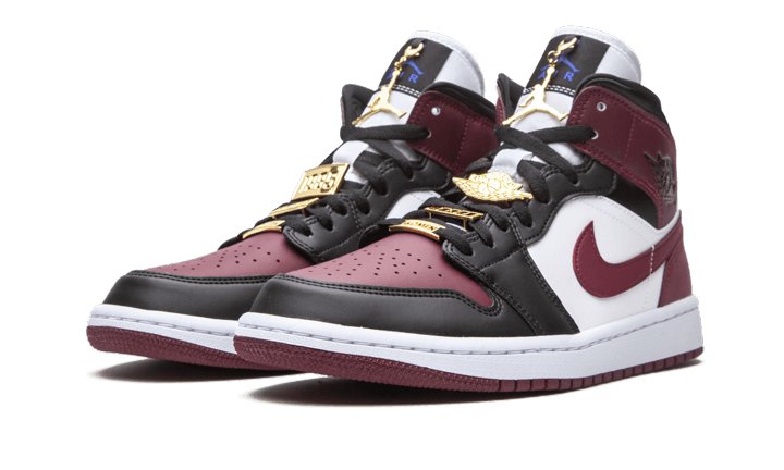 Air Jordan 1 Mid SE Black Dark Beetroot - CZ4385 - 016 - sneakers