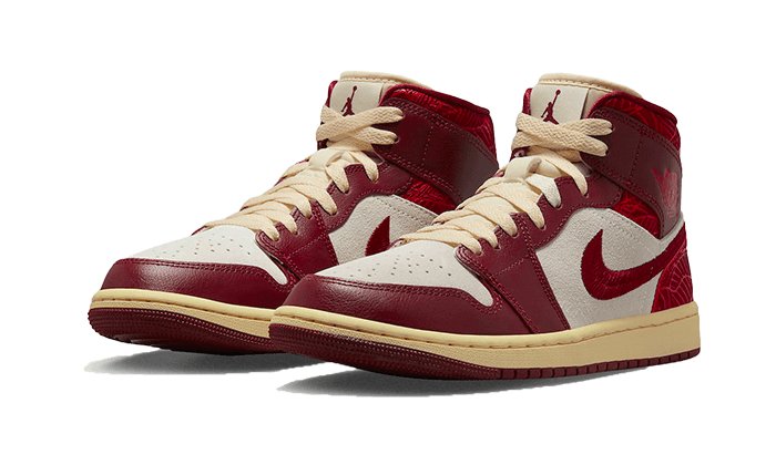 Air Jordan 1 Mid SE Tiki Leaf - DZ2820 - 601 - sneakers