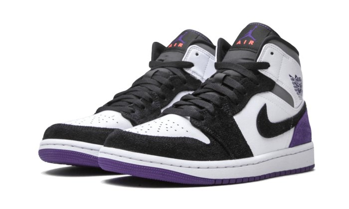 Air Jordan 1 Mid SE Varsity Purple - 852542 - 105 - sneakers