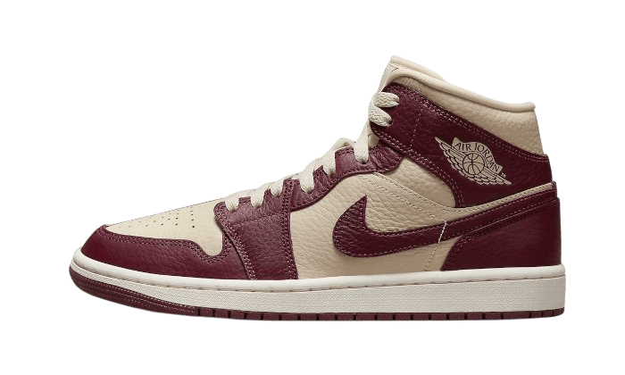 Air Jordan 1 Mid Split Beach Cherrywood Red - DR0501 - 200 - Men's and Women's Sneakers > Sneakers > Jordan 1 > Mid - Top Sneakers