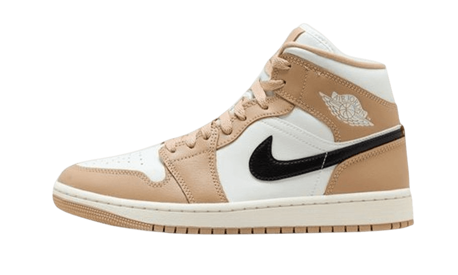 Air Jordan 1 Mid Tan Black - BQ6472 - 103 - Men's and Women's Sneakers > Sneakers > Jordan 1 > Mid - Top Sneakers