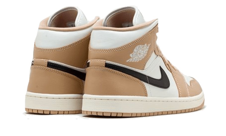 Air Jordan 1 Mid Tan Black - BQ6472 - 103 - sneakers