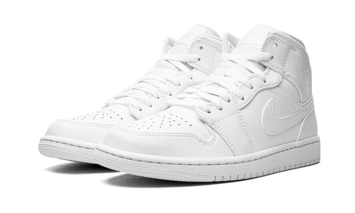 Air Jordan 1 Mid Triple White (2022) - 554724 - 136 - sneakers