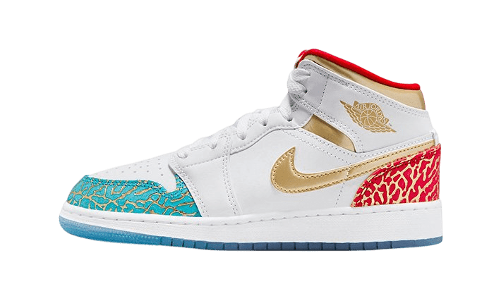 Air Jordan 1 Mid UNC to Chicago - FB2212 - 100 - Men's and Women's Sneakers > Sneakers > Jordan 1 > Mid - Top Sneakers