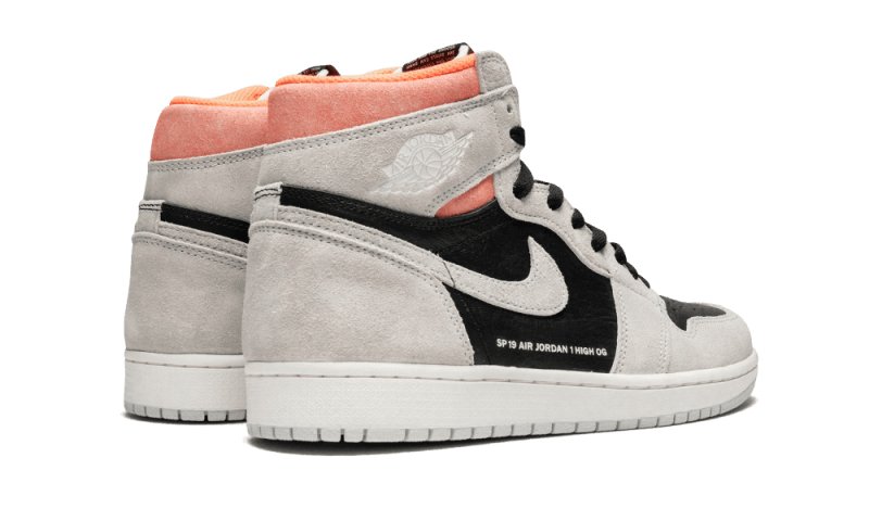 Air Jordan 1 Retro High Neutral Grey Hyper Crimson - 555088 - 018 - sneakers