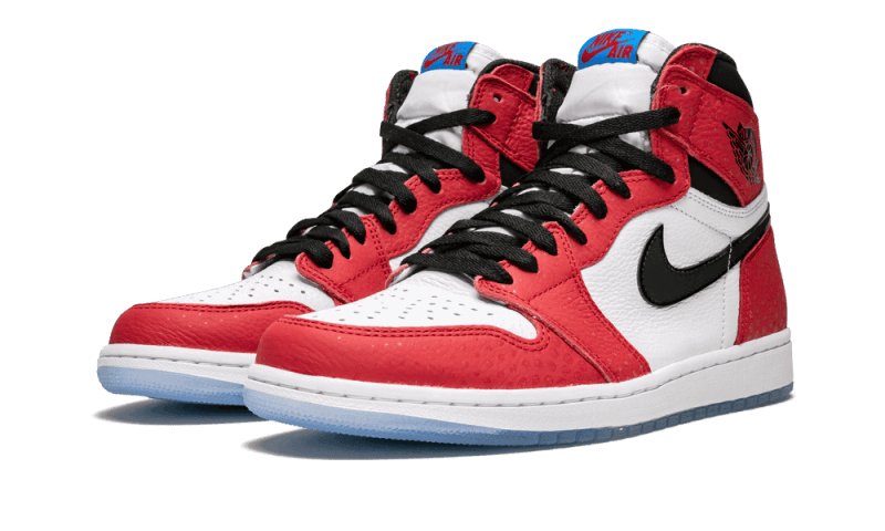Air Jordan 1 Retro High Spider - Man "Origin Story" - 555088 - 602 - sneakers