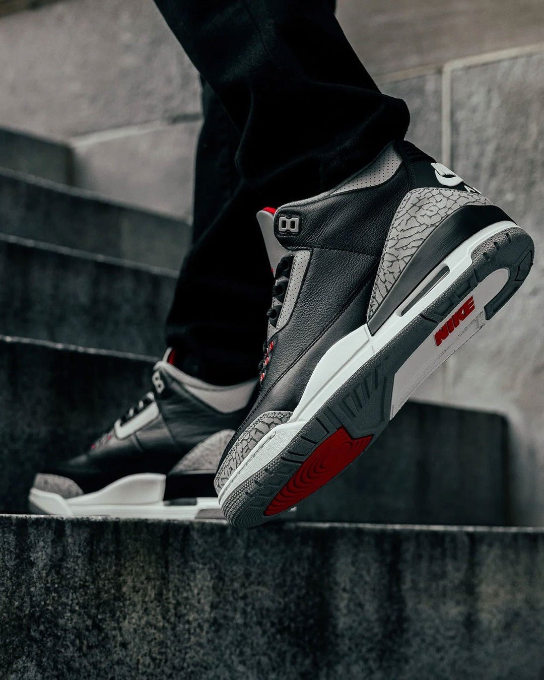 Air Jordan 3 Retro Black Cement Reimagined - DN3707 - 010 - Men's and Women's Sneakers > Sneakers > Jordan 3 > Mid - Top Sneakers