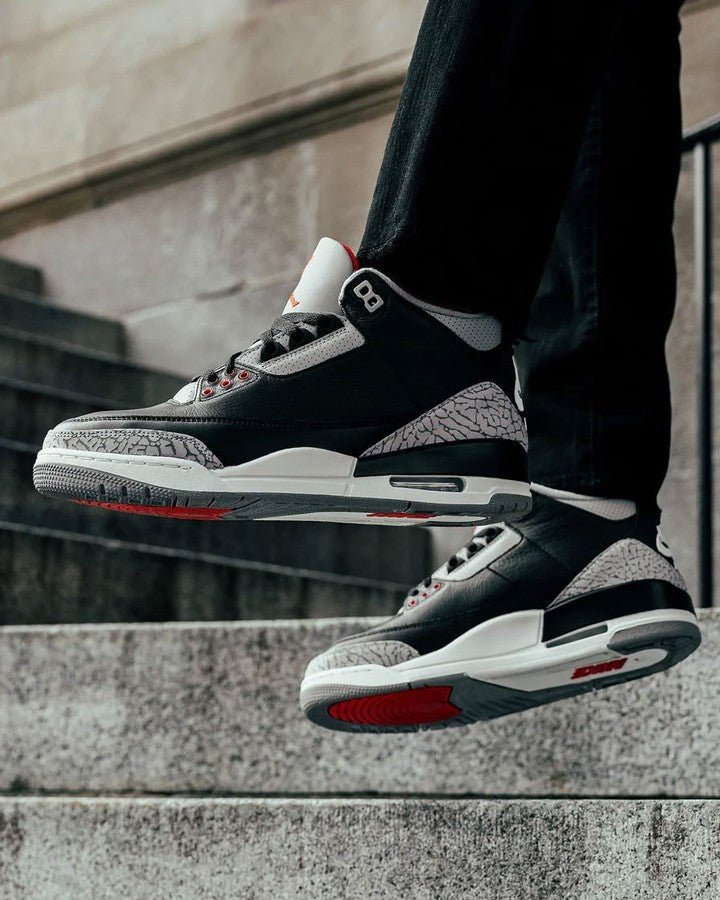 Air Jordan 3 Retro Black Cement Reimagined - DN3707 - 010 - Men's and Women's Sneakers > Sneakers > Jordan 3 > Mid - Top Sneakers