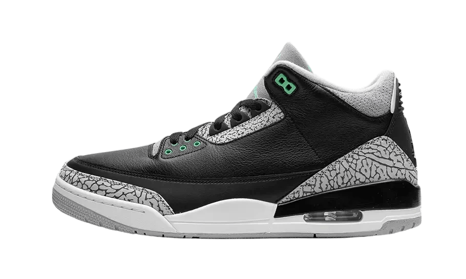 Air Jordan 3 Retro Green Glow - CT8532 - 031 - Men's and Women's Sneakers > Sneakers > Jordan 3 > Mid - Top Sneakers