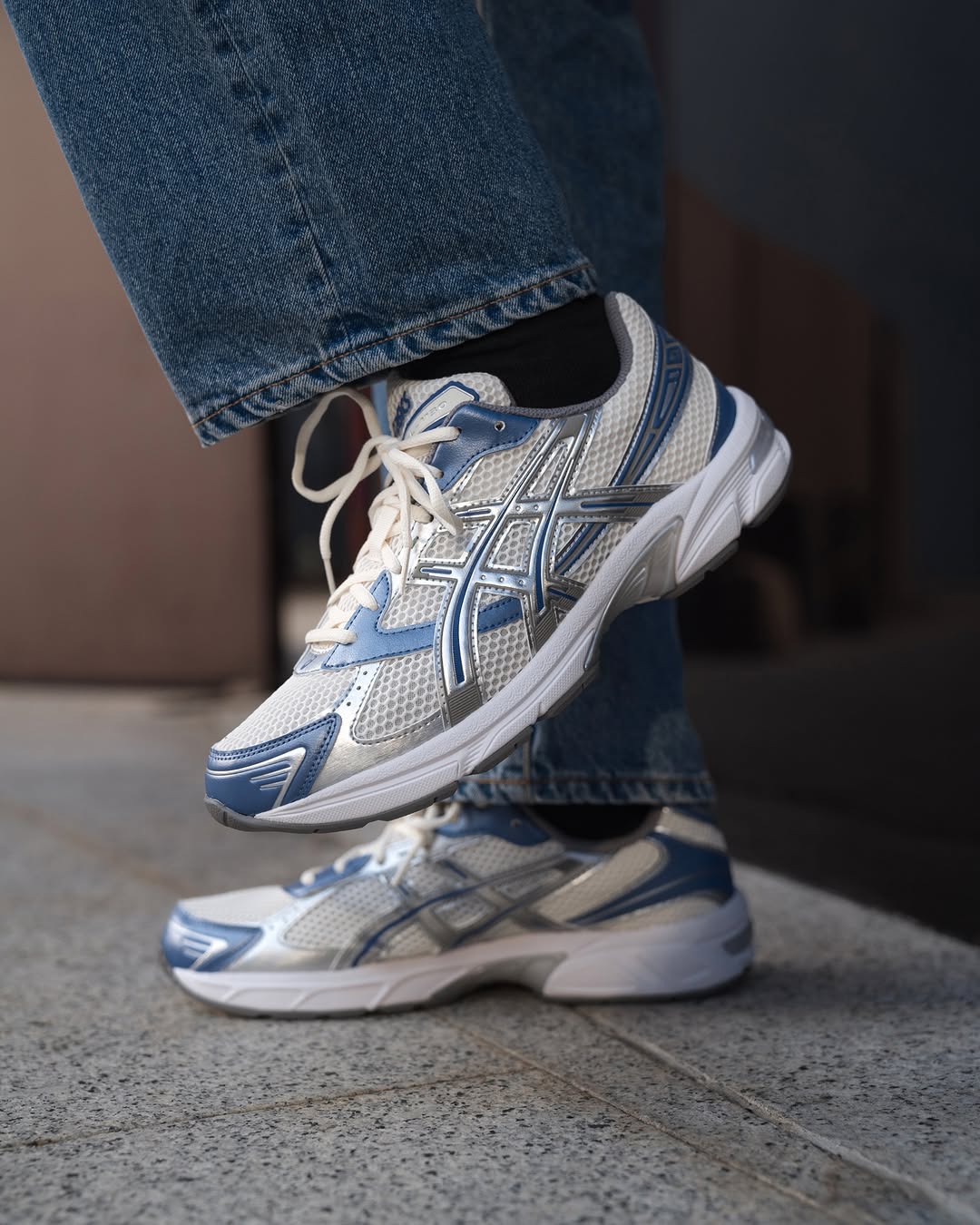 ASICS Gel - 1130 Cream Blueberry - 1203A609 - 101 - sneakers