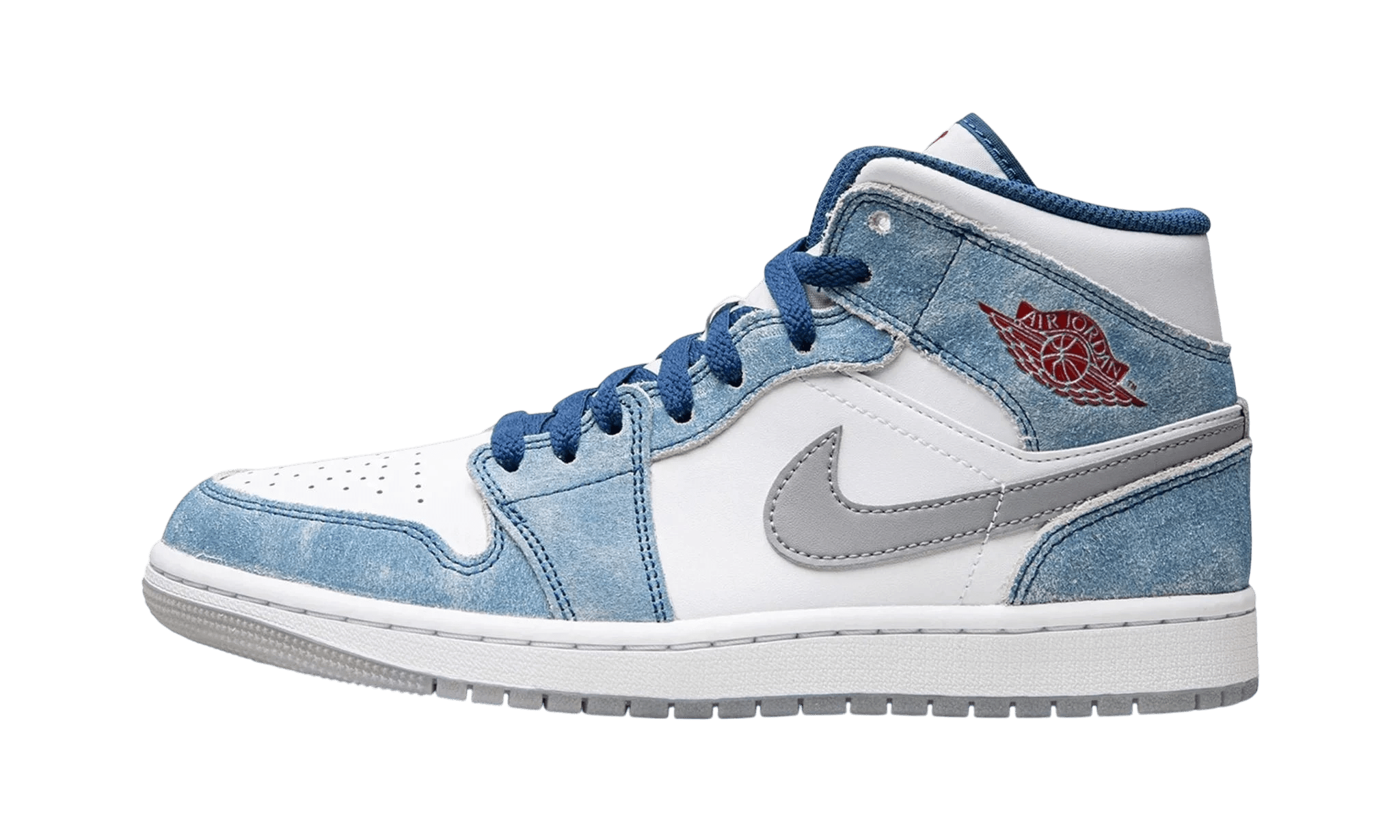 Jordan 1 Mid "French Blue" - DN3706 - 401 - Men's and Women's Sneakers > Sneakers > Jordan 1 > Mid - Top Sneakers