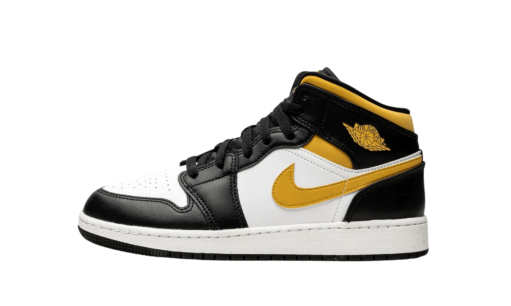 Jordan 1 Mid "White Pollen Black" - 554724 - 177 - Men's and Women's Sneakers > Sneakers > Jordan 1 > Mid - Top Sneakers