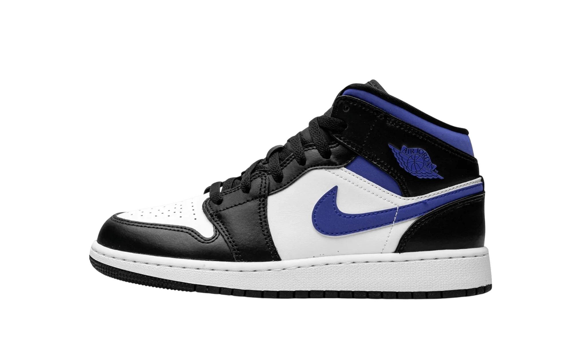 Jordan 1 Mid White Racer Blue - 554724 - 140 - Men's and Women's Sneakers > Sneakers > Jordan 1 > Mid - Top Sneakers
