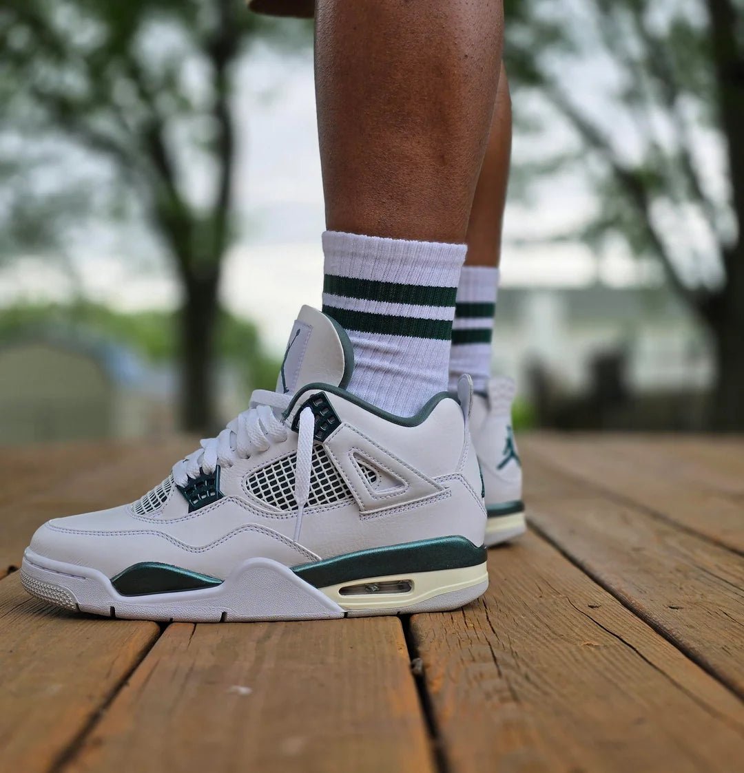 Jordan 4s white and green discount