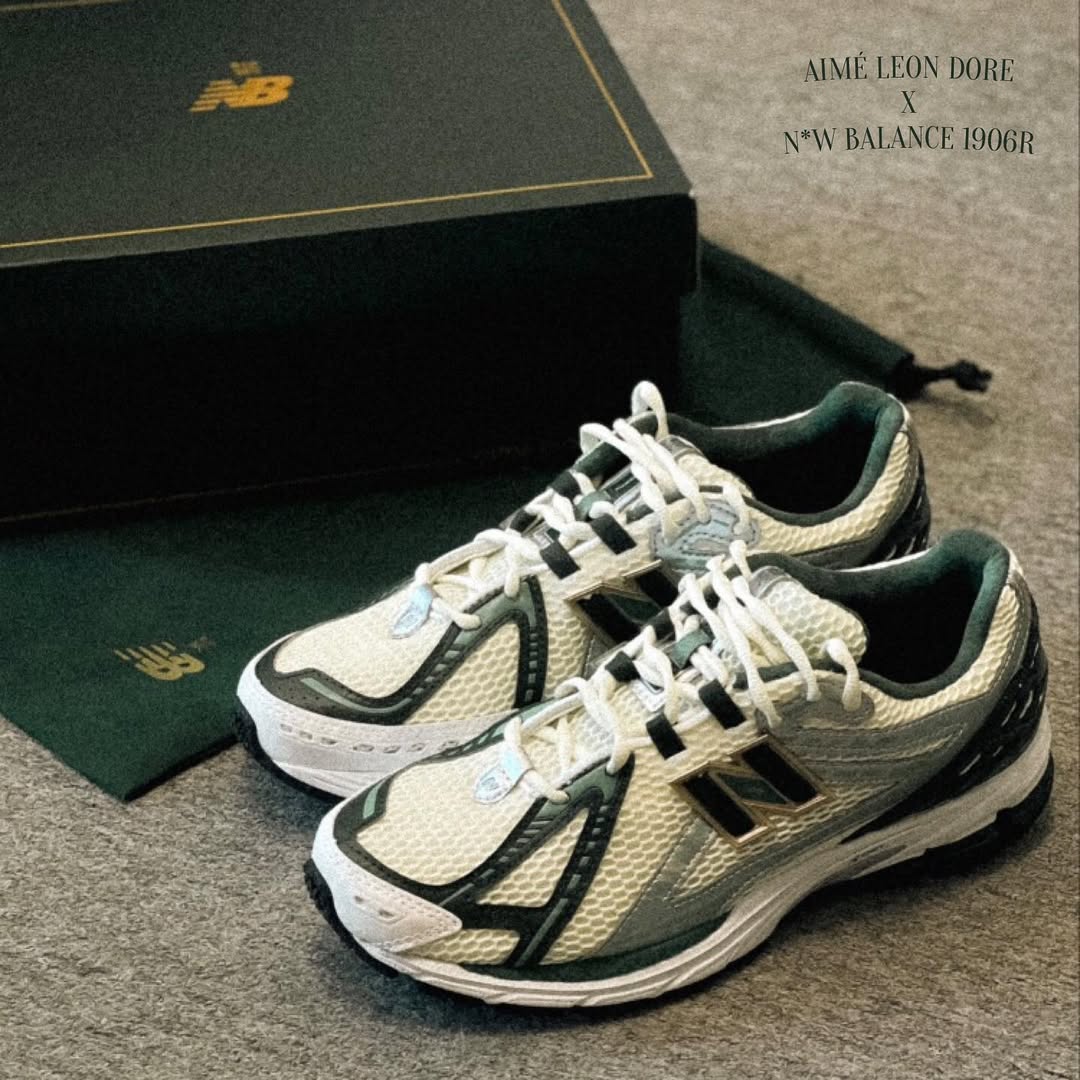 New Balance 1906R Aime Leon Dore Green - M1906RL1 - Men's and Women's Sneakers > Sneakers > New Balance 1906 > Low - Top Sneakers