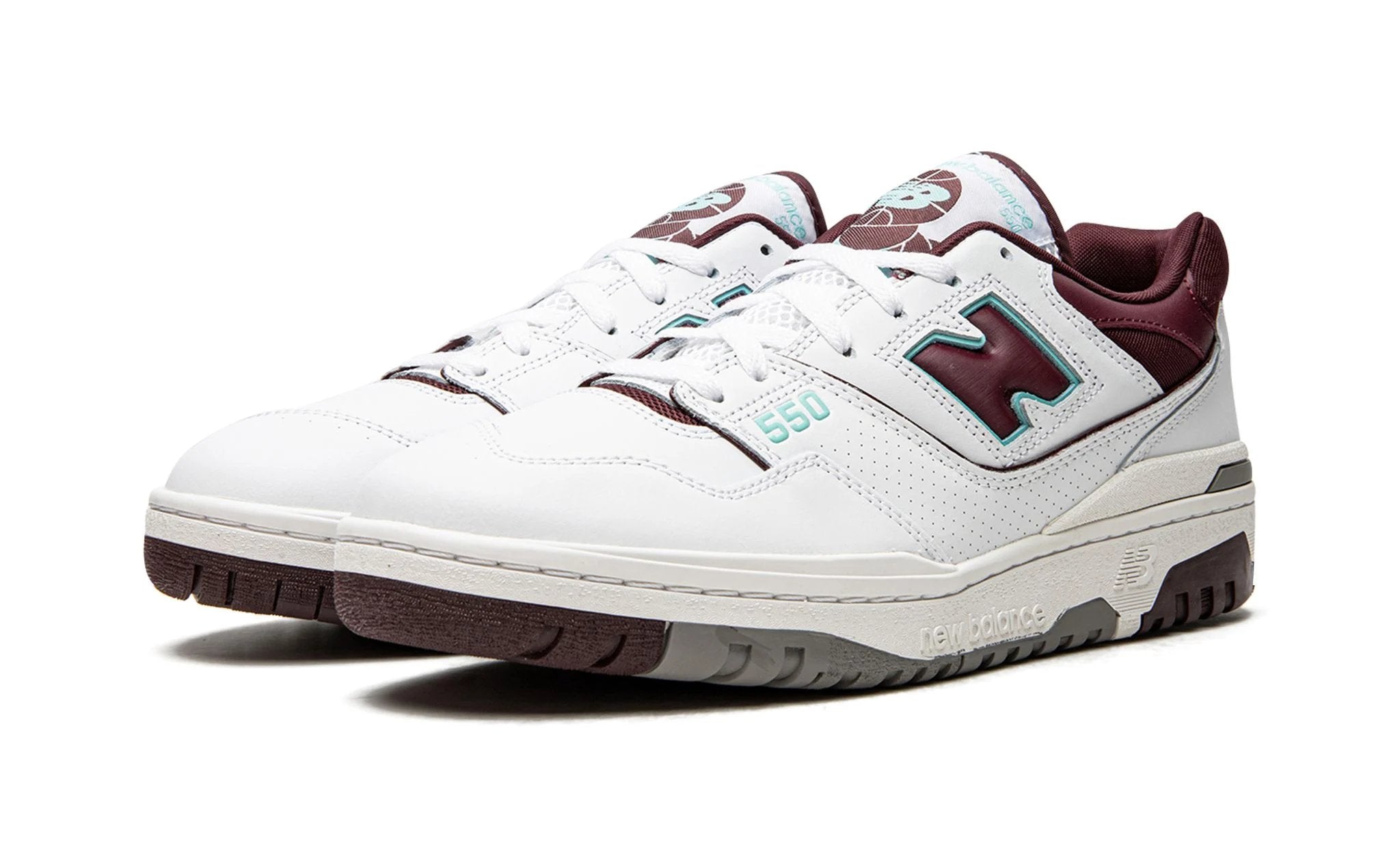 New Balance 550 Burgundy Cyan - BB550WBG - Sneakers