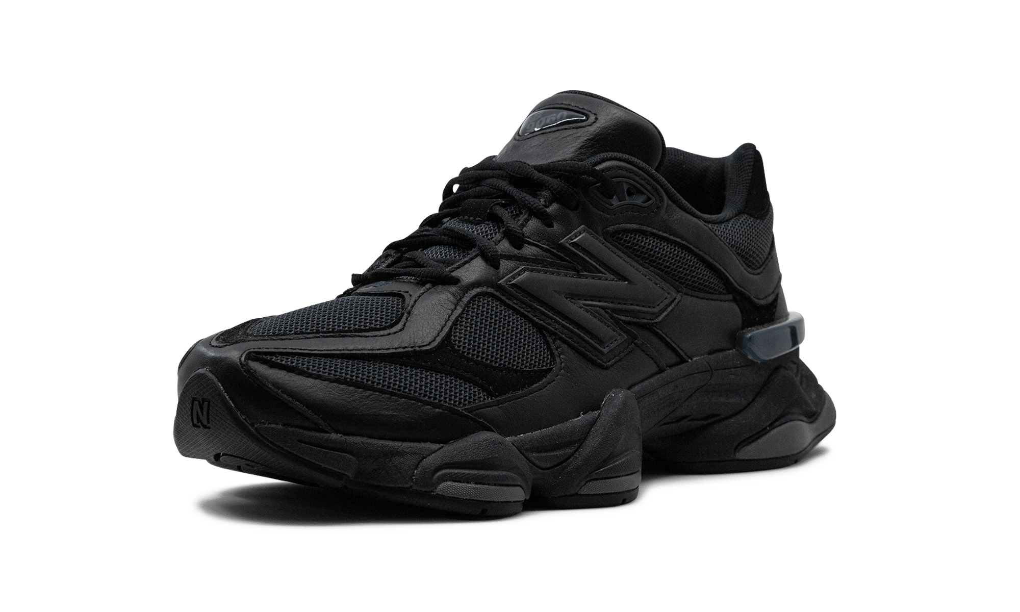 New Balance 9060 Triple Black Leather - U9060NRI - Men's and Women's Sneakers > Sneakers > New Balance 9060 > Low - Top Sneakers