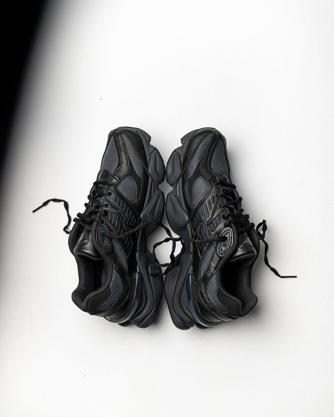New Balance 9060 Triple Black Leather - U9060NRI - Men's and Women's Sneakers > Sneakers > New Balance 9060 > Low - Top Sneakers
