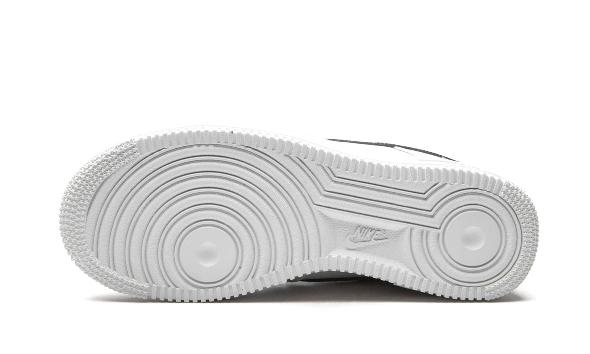 Nike Air Force 1 Low '07 Essential White Black Gold Mini Swoosh - CZ0270 - 102 - sneakers