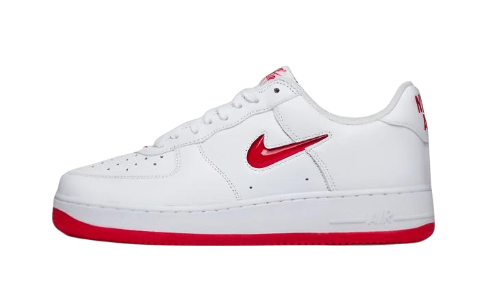 Nike Air Force 1 Low '07 Retro Color of the Month Jewel Swoosh University Red - FN5924 - 101 - Men's and Women's Sneakers > Sneakers > Air Force > Low - Top Sneakers
