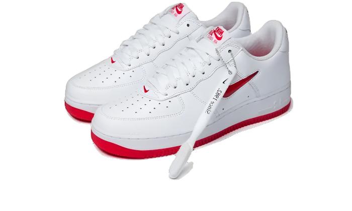 Nike Air Force 1 Low '07 Retro Color of the Month Jewel Swoosh University Red - FN5924 - 101 - sneakers