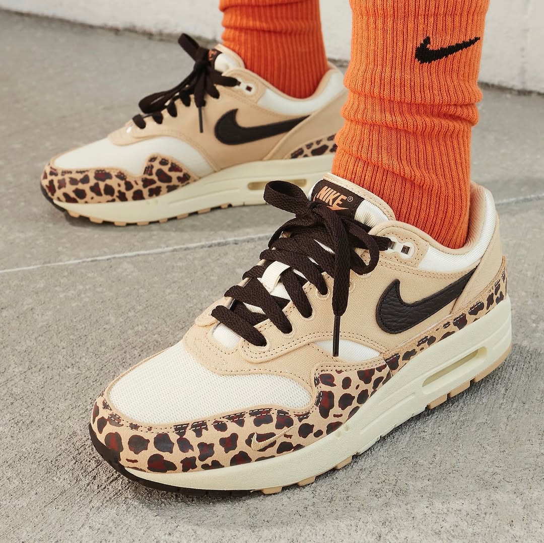 Nike Air Max 1 '87 Sesame Leopard - FV6605 - 200 - Men's and Women's Sneakers > Sneakers > Air Max 1 > Low - Top Sneakers