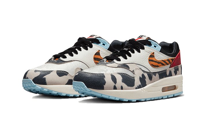Nike Air Max 1 '87 Tiger Swoosh Cow Print - FD0827 - 133 - sneakers