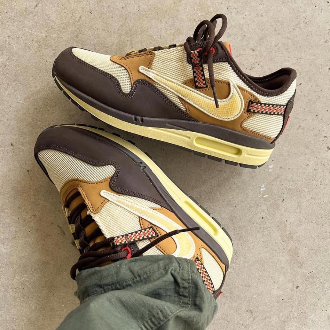 Nike Air Max 1 Travis Scott Cactus Jack Baroque Brown - DO9392 - 200 - Men's and Women's Sneakers > Sneakers > Air Max 1 > Low - Top Sneakers
