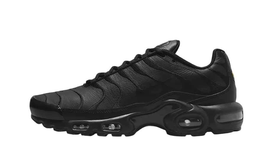 Nike Air Max Plus Triple Black Leather - AJ2029 - 001 - sneakers