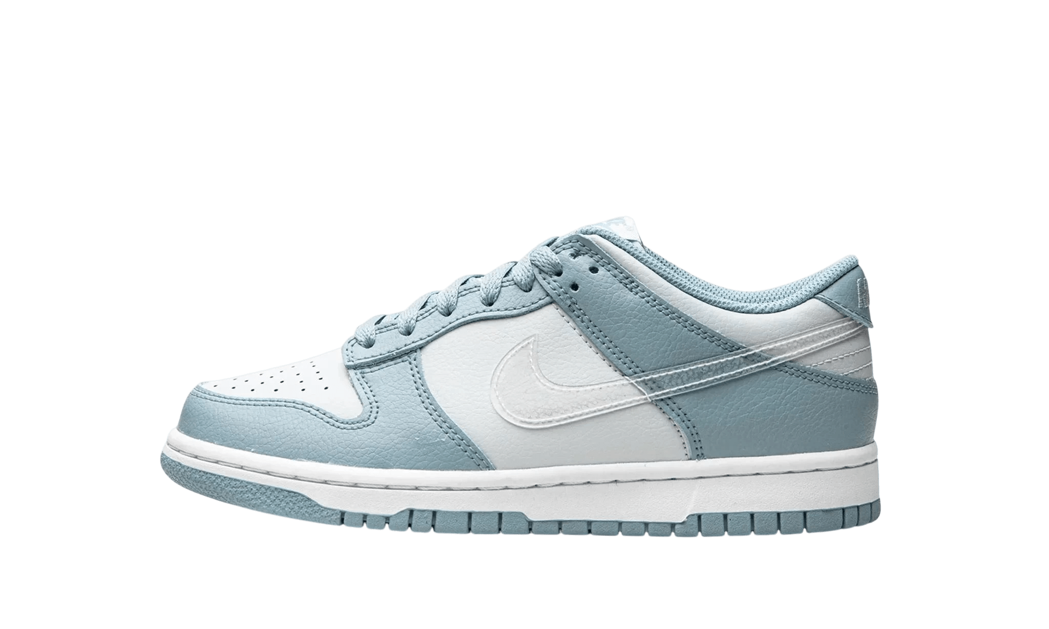 Nike Dunk Low "Clear Swoosh" - DH9765 - 401 - Men's and Women's Sneakers > Sneakers > Nike Dunk > Low - Top Sneakers