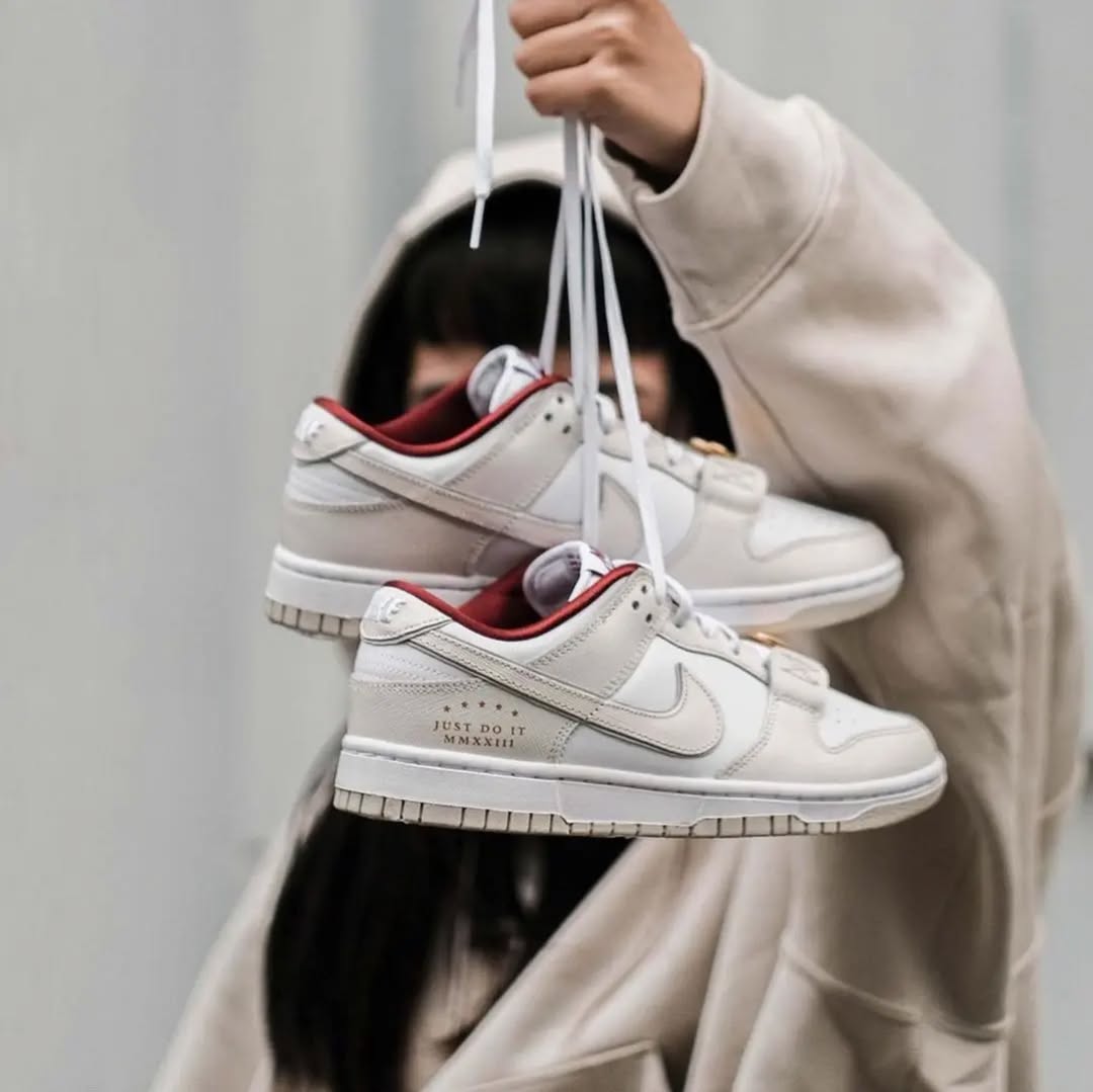 Nike Dunk Low Just Do It White Phantom - DV1160 - 100 - Men's and Women's Sneakers > Sneakers > Nike Dunk > Low - Top Sneakers