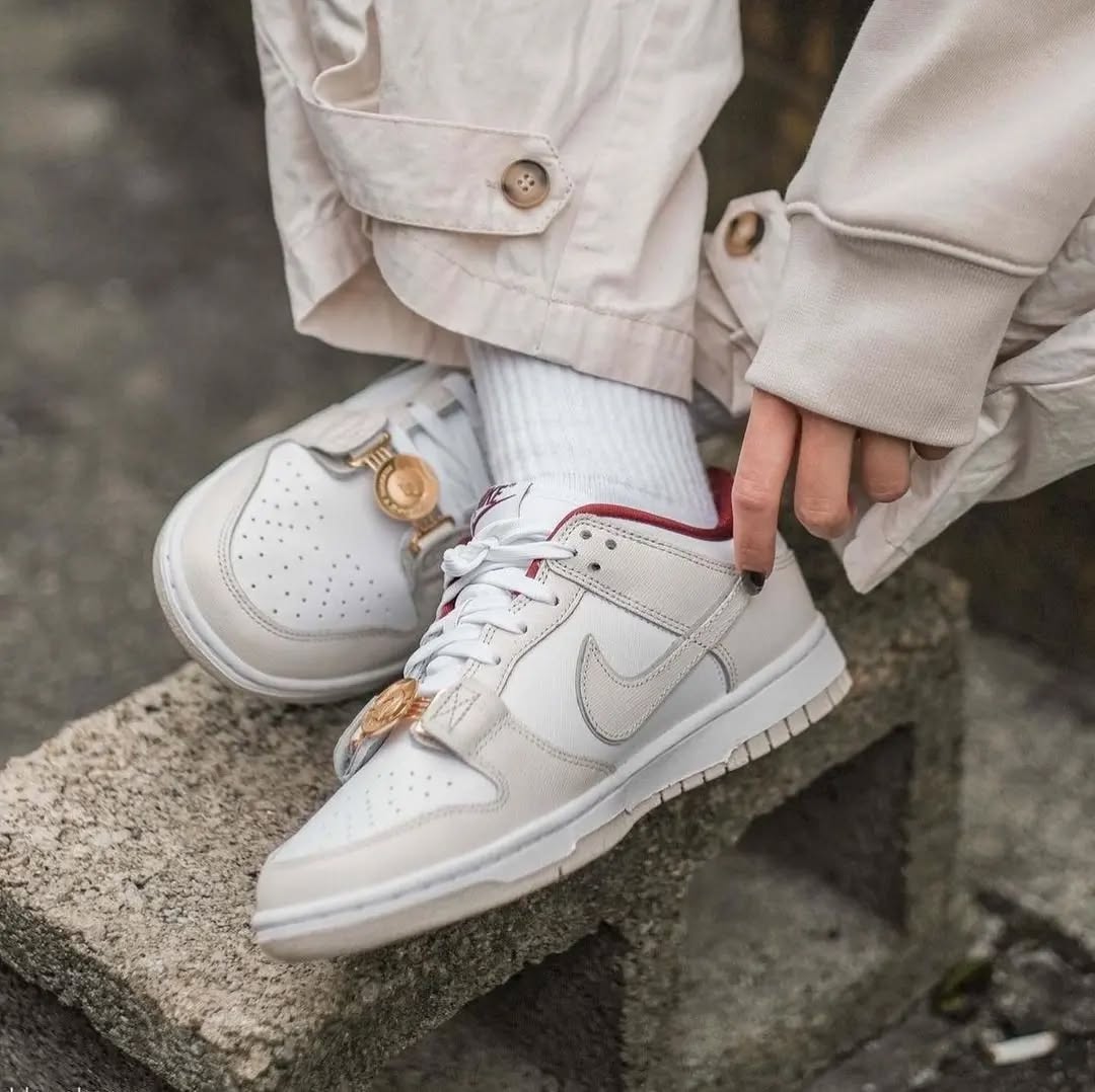 Nike Dunk Low Just Do It White Phantom - DV1160 - 100 - Men's and Women's Sneakers > Sneakers > Nike Dunk > Low - Top Sneakers