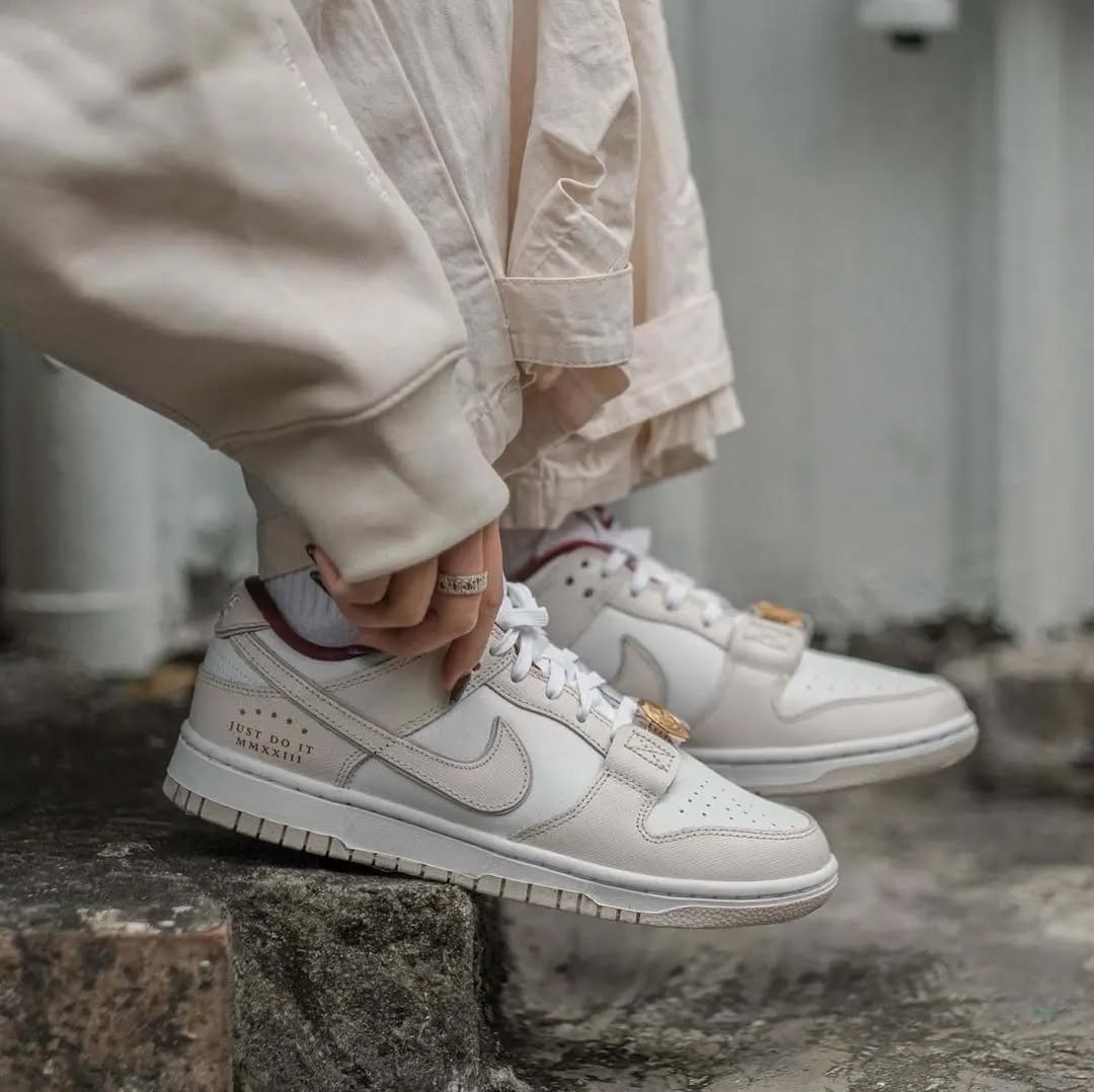 Nike Dunk Low Just Do It White Phantom - DV1160 - 100 - Men's and Women's Sneakers > Sneakers > Nike Dunk > Low - Top Sneakers
